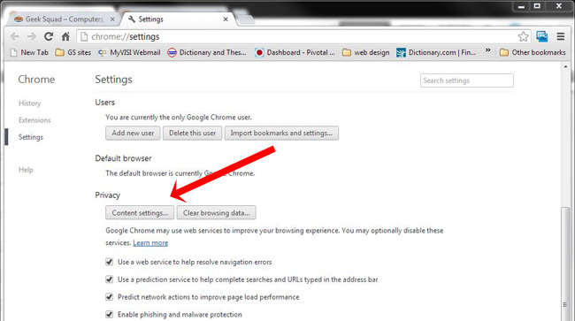 Disable Pop Up Browser In Google Chrome